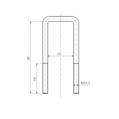 Слика на спона за пружина S-TR STR-50701 за камион Volvo F 12/400,F 12/410 - 396 коњи дизел