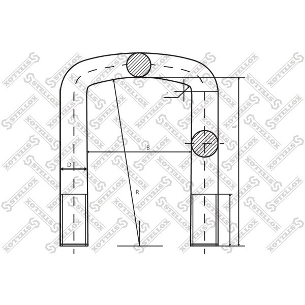 Слика на спона за пружина STELLOX 84-64593-SX за камион MAN M 90 17.192 F,17.192 FL - 190 коњи дизел