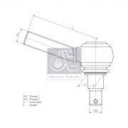 Слика 2 на Спона кратка DT Spare Parts 1.19005