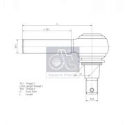 Слика 1 $на Спона кратка DT Spare Parts 2.53005