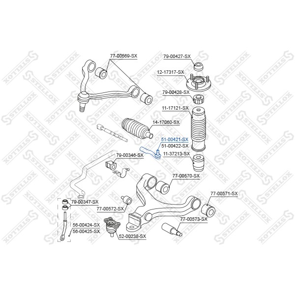 Слика на Спона кратка STELLOX 51-00421-SX