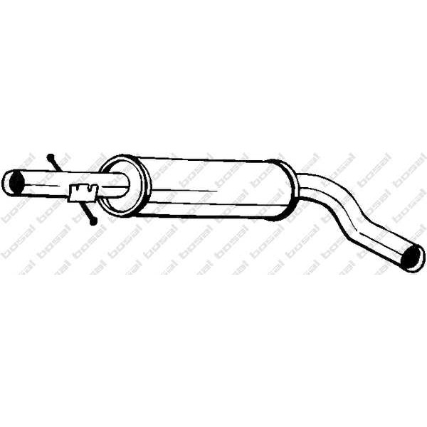 Слика на среден издувен лонец BOSAL 105-109 за VW Jetta 4 (1J2) 1.9 SDI - 68 коњи дизел