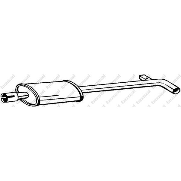Слика на среден издувен лонец BOSAL 200-019 за Renault Clio 2 1.6 - 110 коњи бензин