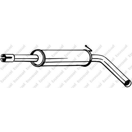 Слика на среден издувен лонец BOSAL 227-047 за Skoda Fabia Combi 2007 1.6 - 105 коњи бензин