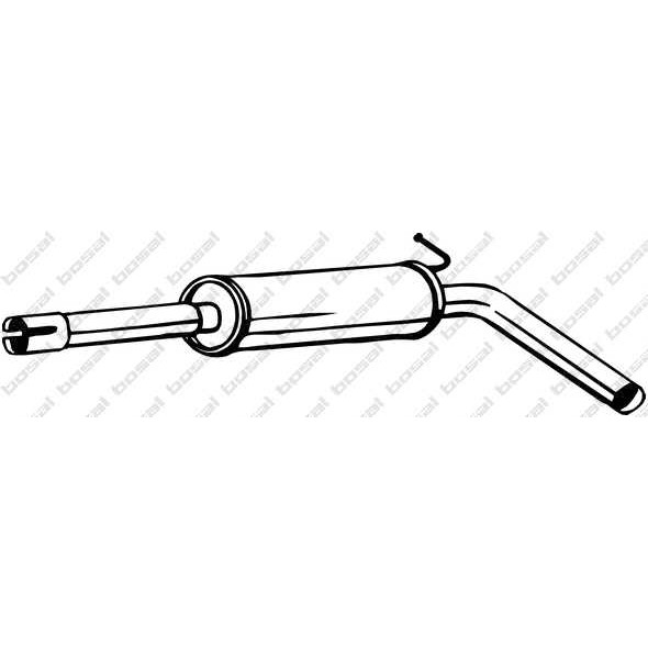 Слика на среден издувен лонец BOSAL 233-477 за VW Polo 5 (6R) 1.4 - 85 коњи бензин