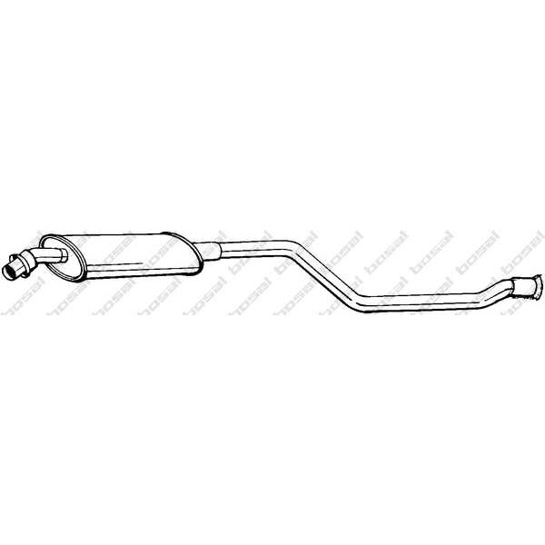 Слика на среден издувен лонец BOSAL 282-663 за Citroen Xsara Coupe N0 1.8 LPG - 112 коњи Бензин/Автогаз (LPG)