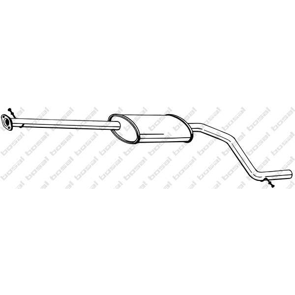 Слика на среден издувен лонец BOSAL 285-057 за Ford Mondeo 3 (B5Y) 2.2 TDCi - 150 коњи дизел