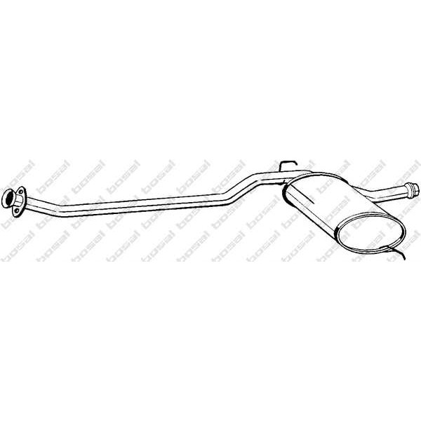 Слика на среден издувен лонец BOSAL 285-337 за Renault 21 Savanna 2.1 D (K/S48V, K/S48O) - 72 коњи дизел