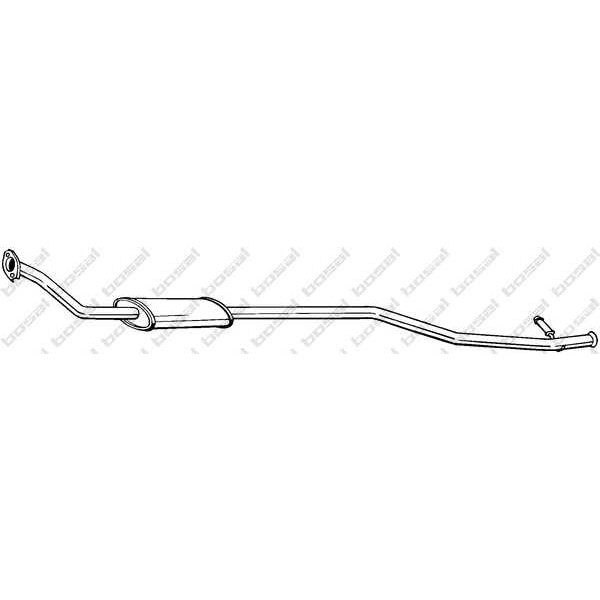 Слика на среден издувен лонец BOSAL 293-001 за Citroen Xsara Picasso N68 1.6 16V - 110 коњи бензин