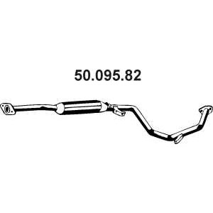 Слика на среден издувен лонец EBERSPACHER 50.095.82 за Mitsubishi Lancer 6 Saloon (CK,PA,CE) 1.3 12V (CK1A) - 75 коњи бензин