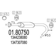 Слика 1 $на Среден издувен лонец MTS 01.80750