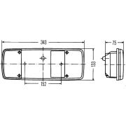 Слика 2 на Стакло за задни светла HELLA 9EL 122 689-021