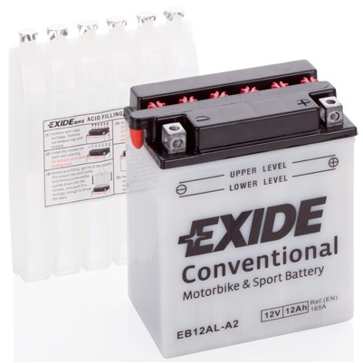 Слика на стартен акумулатор EXIDE Conventional EB12AL-A2 за мотор Yamaha XV 535 S Virago (3BT) - 46 коњи бензин