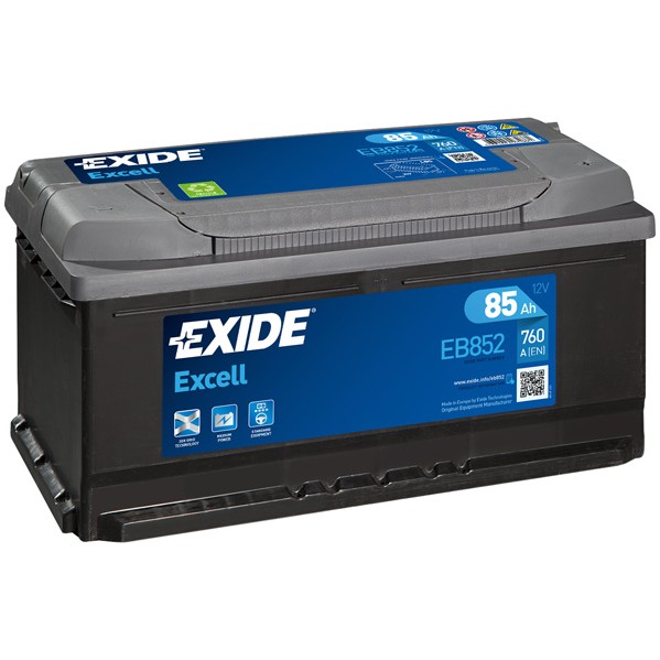 Слика на стартен акумулатор EXIDE EXCELL ** EB852 за BMW 5 Sedan E39 535 i - 245 коњи бензин