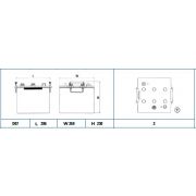Слика 2 на стартен акумулатор EXIDE Professional EG1107