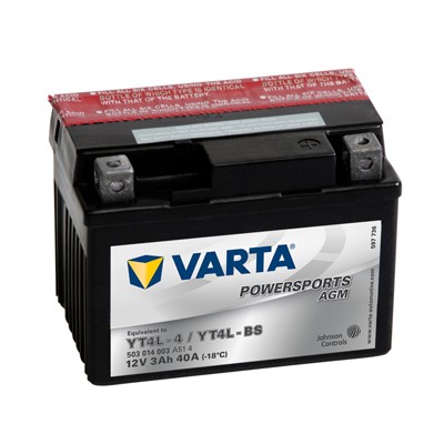 Слика на стартен акумулатор VARTA POWERSPORTS AGM 503014003A514 за мотор MBK Booster 50 One - 3 коњи горична смес