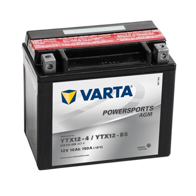 Слика на стартен акумулатор VARTA POWERSPORTS AGM 510012009A514 за мотор Aprilia RSV 1000 R Factory (RR) - 143 коњи бензин