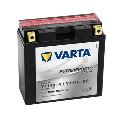 Слика на стартен акумулатор VARTA POWERSPORTS AGM 512903013A514 за мотор Hyosung Aquila 650 - 80 коњи бензин