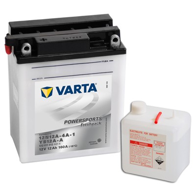 Слика на стартен акумулатор VARTA POWERSPORTS Freshpack 512011012A514 за мотор Yamaha XS 250 (3N6) - 17 коњи бензин