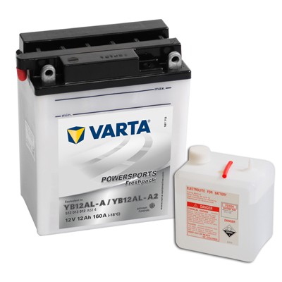Слика на стартен акумулатор VARTA POWERSPORTS Freshpack 512013012A514 за мотор Yamaha XV 535 Virago (3BR) - 27 коњи бензин