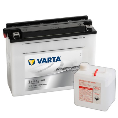 Слика на стартен акумулатор VARTA POWERSPORTS Freshpack 516016012A514 за мотор Yamaha XV 750 Virago (4PW) - 27 коњи бензин