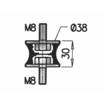 Слика на стега, издувен систем DINEX 21822 за камион MAN M 2000 L 26.284, 26.285, DL-HK, DLR-HK - 280 коњи дизел