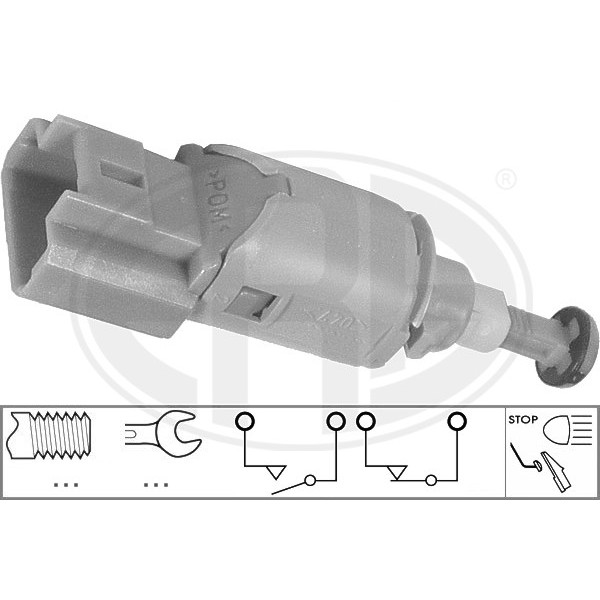 Слика на Стоп машинка ERA 330754 за Renault Laguna 3 Grandtour (KT0-1) 2.0 GT - 204 коњи бензин