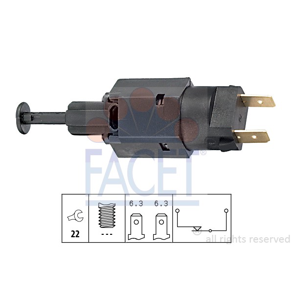 Слика на Стоп машинка FACET Made in Italy - OE Equivalent 7.1050 за Daewoo Aranos 1.8 - 95 коњи бензин