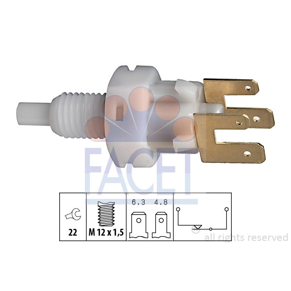 Слика на Стоп машинка FACET Made in Italy - OE Equivalent 7.1083 за Opel Omega A 1.8 - 115 коњи бензин