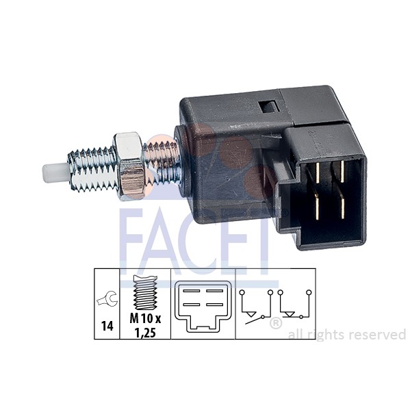 Слика на Стоп машинка FACET Made in Italy - OE Equivalent 7.1294