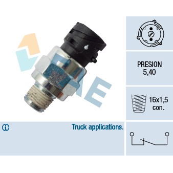 Слика на Стоп машинка FAE 18115 за камион Volvo F 12/320 - 320 коњи дизел