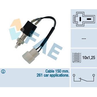 Слика на Стоп машинка FAE 24330 за Daihatsu Feroza Soft Top (F300) 1.6 i 16V - 95 коњи бензин