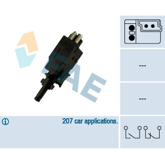 Слика на Стоп машинка FAE 24590 за Mercedes-Benz S-class (w126) 260 SE (126.020) - 160 коњи бензин