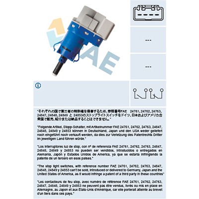 Слика на Стоп машинка FAE 24849