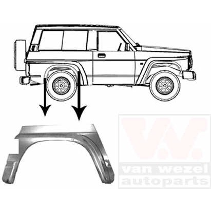 Слика на страница VAN WEZEL 3362146 за Nissan Patrol (Y60,GR,GQ) 4.2 - 165 коњи бензин