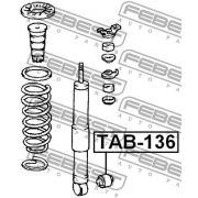 Слика 2 на тампон, амортизер FEBEST TAB-136