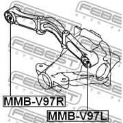 Слика 2 на тампон, диференциал FEBEST MMB-V97L