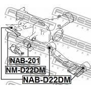 Слика 2 на тампон, диференциал FEBEST NAB-D22DM