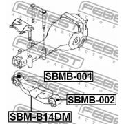 Слика 2 на тампон, диференциал FEBEST SBMB-002