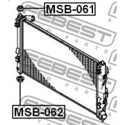 Слика 2 на Тампон за радиатор FEBEST MSB-061