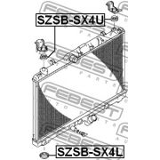 Слика 2 на Тампон за радиатор FEBEST SZSB-SX4U