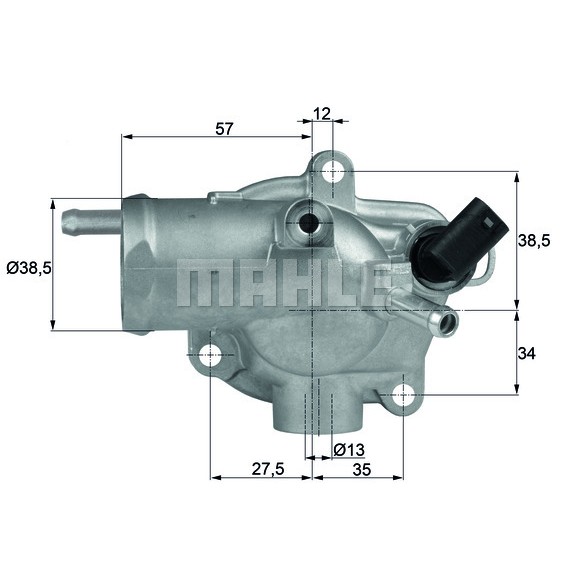 Слика на Термостат BEHR TH 13 92 за Mercedes CLK (c209) 270 CDI (209.316) - 170 коњи дизел