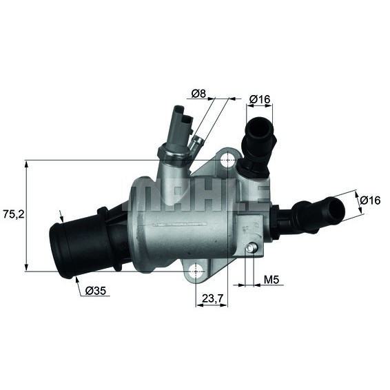 Слика на Термостат BEHR TI 143 88 за Opel Astra H GTC 1.9 CDTi 16V - 120 коњи дизел