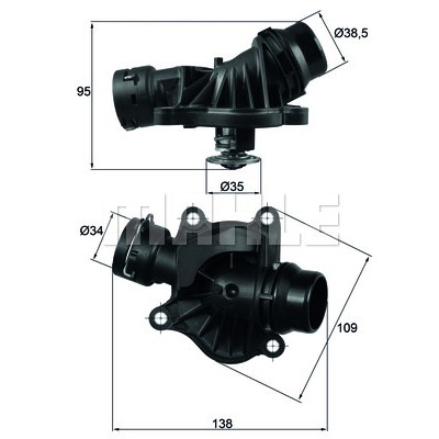 Слика на Термостат BEHR TI 234 88 за BMW 3 Touring E46 330 d - 204 коњи дизел