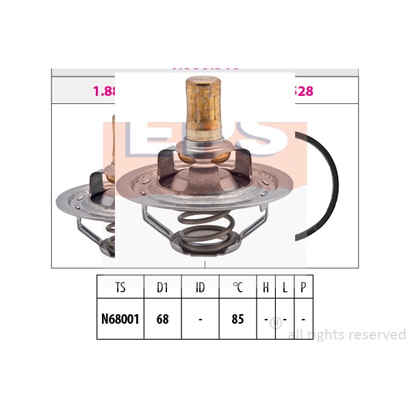 Слика на Термостат EPS Made in Italy - OE Equivalent 1.880.310S за Citroen XM Break Y4 2.1 TD 12V - 109 коњи дизел