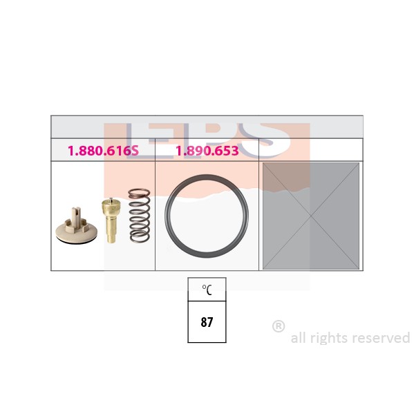 Слика на Термостат EPS Made in Italy - OE Equivalent 1.880.617K