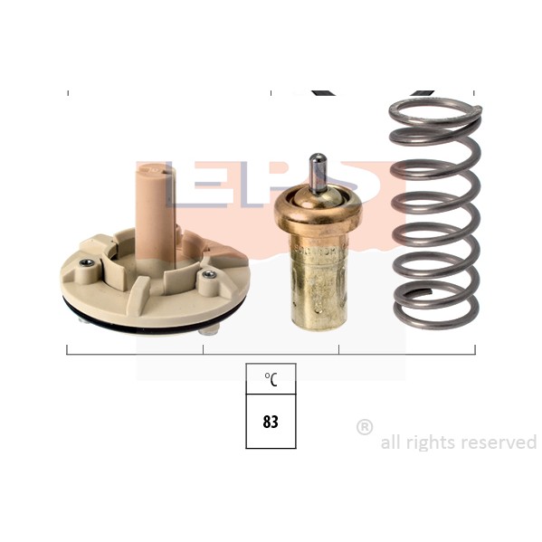 Слика на Термостат EPS Made in Italy - OE Equivalent 1.880.745S за Seat Cordoba Saloon (6L2) 1.6 16V - 105 коњи бензин