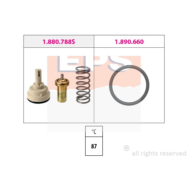 Слика на Термостат EPS Made in Italy - OE Equivalent 1.880.788