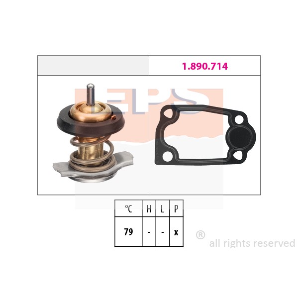 Слика на Термостат EPS Made in Italy - OE Equivalent 1.880.942 за Fiat Ducato Platform 250 160 Multijet 3,0 D - 158 коњи дизел