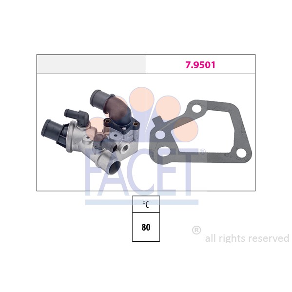 Слика на Термостат FACET Made in Italy - OE Equivalent 7.8098